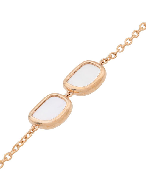 collar en oro rosa de 18kt con nácar